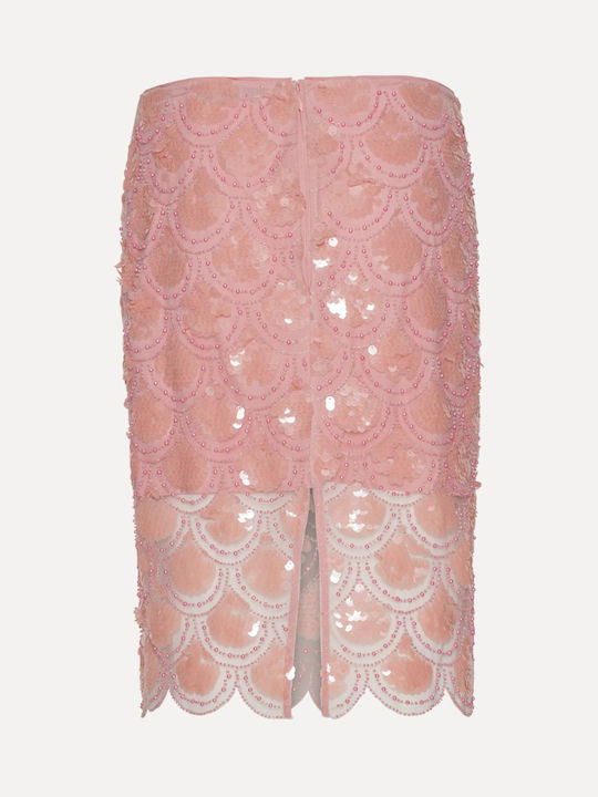 Rotate Pencil Skirt pink