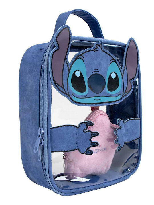Kulturbeutel Disney Stitch in Blau Farbe 16cm