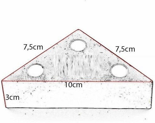 Hoff Kunststoff Möbelbein Für Couch 6x6cm Weiß