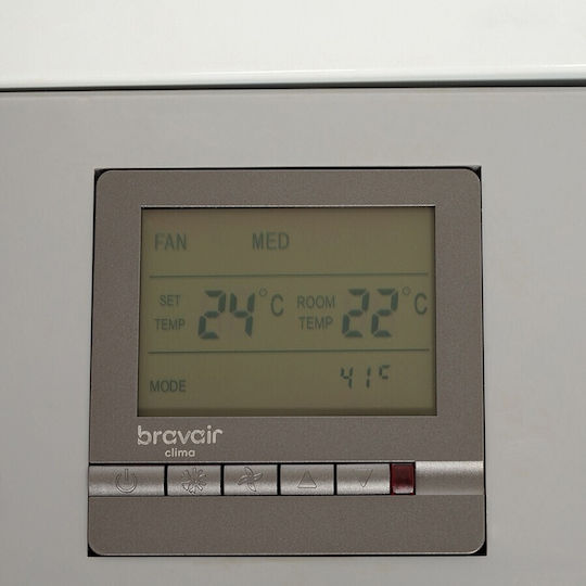 Bravair Clima FCL-190 Floor-Ceiling Fan Coil 12.6/19.3kW 207x23.5x55.5cm White
