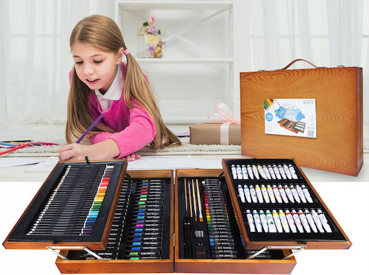 Painting Set Wooden 45x32cm 174pcs