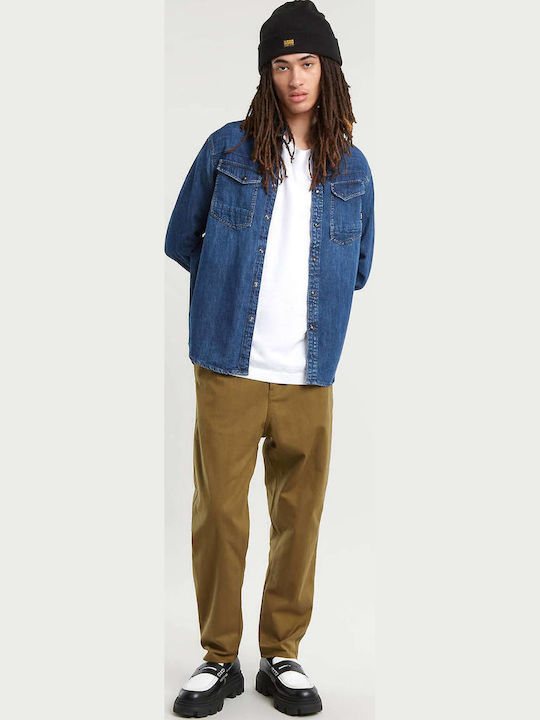 Dakota Langärmlig Jeans Hemd Medium Aged Denim