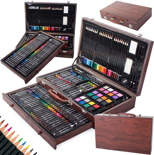Set de Colorat Lemn 34x23cm 143buc