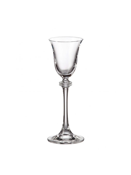 Crystal Asio Set of Glasses Liqueur/Ouzo made of Crystal Stemmed 60ml 6pcs