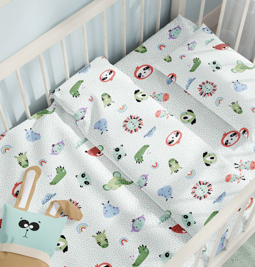 Cokitex Baby Sheets Set Crib Cotton Oasis Green 125x175cm 3pcs