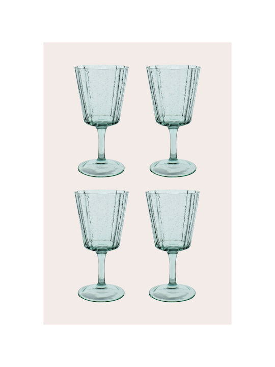 Laura Ashley Set of Glasses for White Wine made of Glass in White Color Stemmed 270ml 4pcs