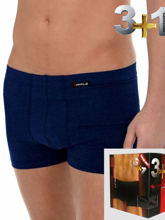 Apple Boxer Herren Boxershorts Gray 4Packung