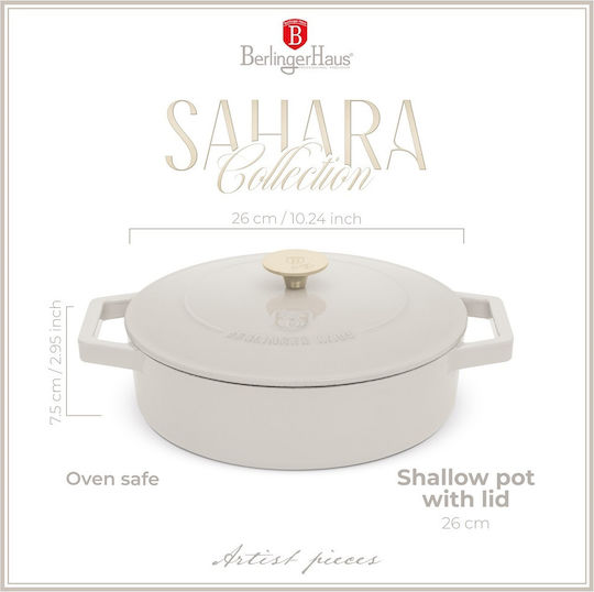 Berlinger Haus Sahara Collection Плитка Тенджера от Чугун 2.57лт / 26см