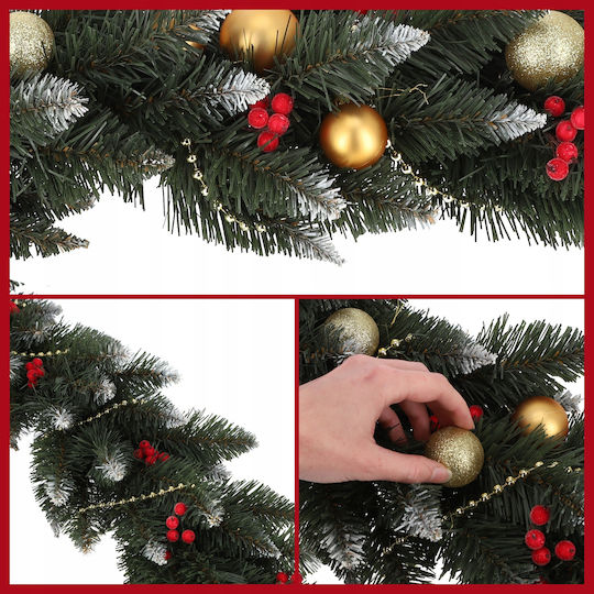 Kadax Weihnachtliche Girlande Plastik Grün 1Stück