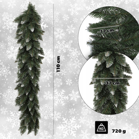 Kadax Weihnachtliche Girlande Plastik Grün 1Stück