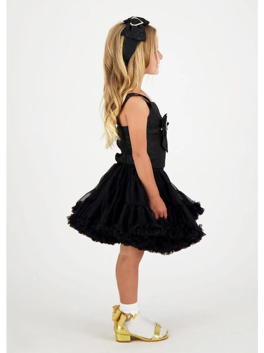 Kinder Tutu Rock aus Tüll Schwarz Pixie
