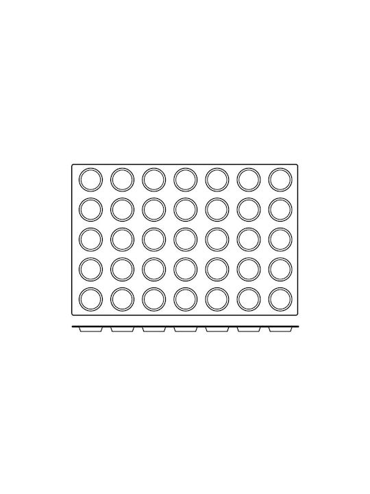 Ready Форма за сладкарство от силикон 60x40бр 1бр