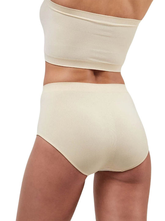 Ψηλόμεσα Γυναικεία Slip 2Pack Μπεζ