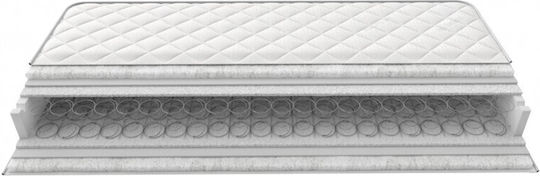 Greco Strom Moon Μονό Ορθοπεδικό Στρώμα Διπλής Όψης 100x200x19cm με Ελατήρια