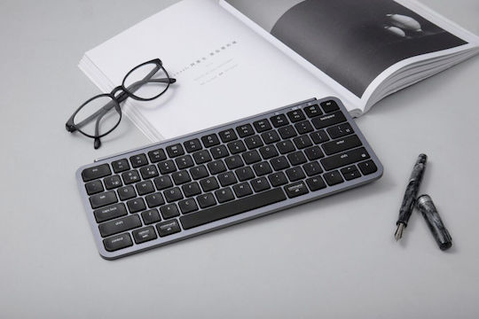 Keychron B1 Pro B1P-K1 Безжична Bluetooth Клавиатура Английски US Съвместима с Mac Сива