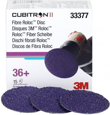 Cubitron II Faser Roloc Scheibe 2" 36+ Set mit 15 Stück 3M