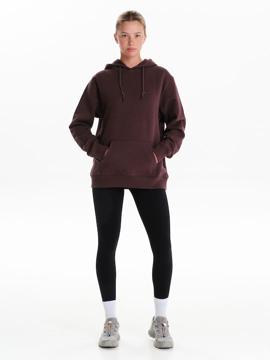 Women's Sweatshirt Hooded Burgundy
