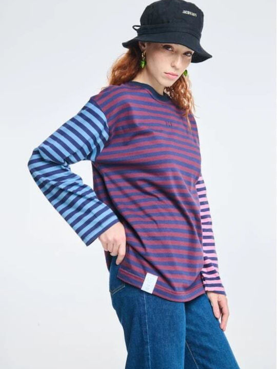 PCP Women's T-shirt Striped Purple