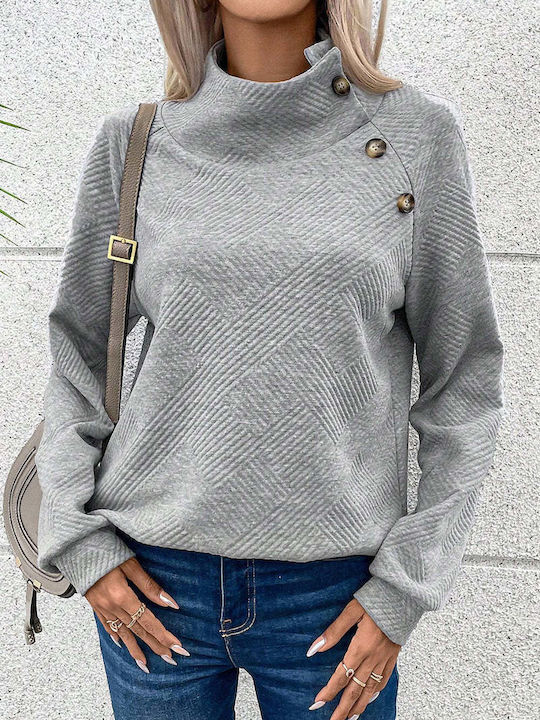 Amely Women's Long Sleeve Sweater Gray