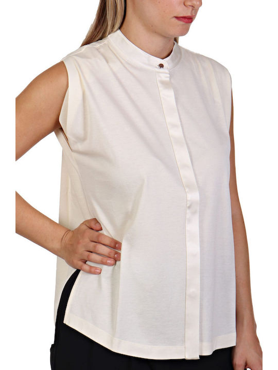 Ejica Women's Sleeveless Shirt Sub-white