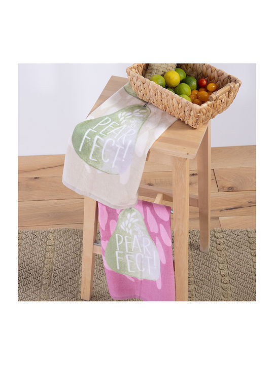 Nef-Nef Homeware Velours Pearfect Beige Geschirrtuch aus 100% Baumwolle in Beige Farbe 40x60cm