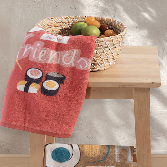 Nef-Nef Homeware Geschirrtuch aus 100% Baumwolle in Orange Farbe 40x60cm