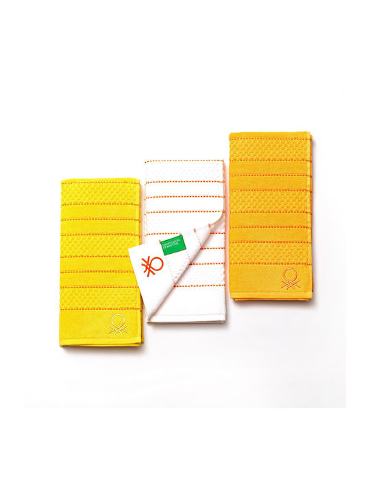 Benetton Ban Kitchen Towel Made of 100% Cotton 3 Pieces
