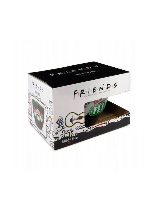Pyramid Friends TV Servierschüssel Rund Keramik Black mit Durchmesser 13cm