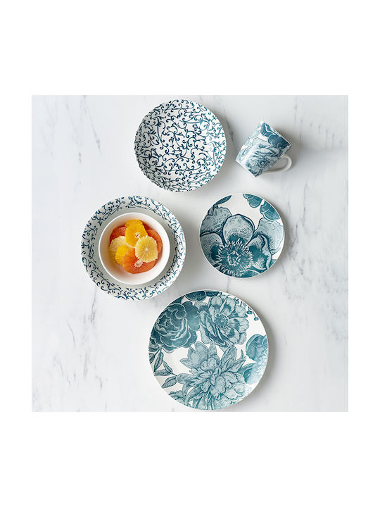 Nava Serving Bowl Round made of Porcelain White with Diameter 15cm