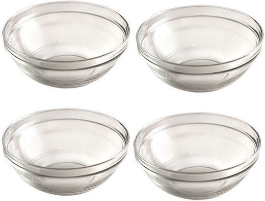 Duralex Servierschüssel Rund Glas Transparent mit Durchmesser 7.5cm 4Stück