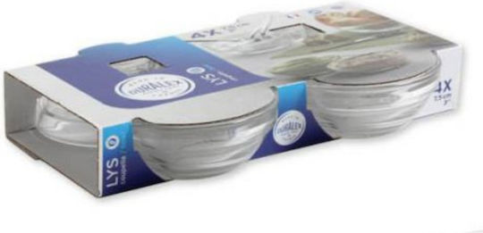Duralex Servierschüssel Rund Glas Transparent mit Durchmesser 7.5cm 4Stück