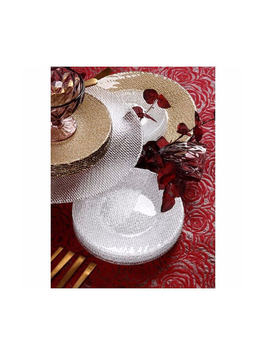Cryspo Trio Cotton Servierschüssel Rund Glas Transparent mit Durchmesser 13cm 6Stück