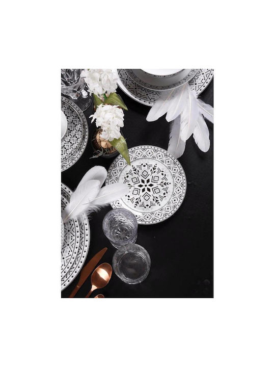Cryspo Trio Nostro Cereal Serving Bowl Round made of Porcelain White with Diameter 16cm