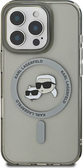 Karl Lagerfeld Karl&Choupette Umschlag Rückseite Kunststoff Schwarz (iPhone 17 Pro Max / iPhone 17 Pro / iPhone 16 Pro Max)