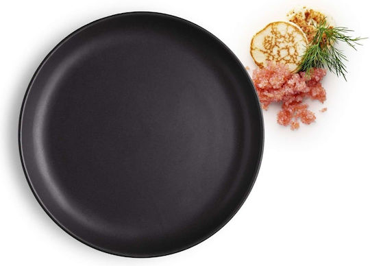 Eva Solo Plate Shallow Black with Diameter 17cm