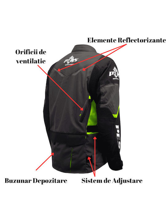 Bărbătesc Geacă de motocicletă Cordura 4 Sezoane Waterproof Negru