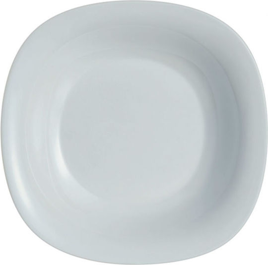 Luminarc Carine Granit Teller Untiefe aus Porzellan Weiß mit Durchmesser 22cm