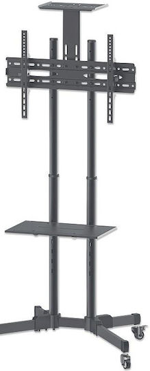 Manhattan Universal Economy Multimedia TV Cart Δαπέδου έως 70" και 50kg