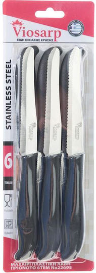 Viosarp General Use Knives Made of Stainless Steel Purple No22695 6 Pieces