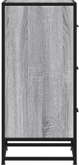 Office Storage Drawer from Wood & Metal Grey Sonoma 35.5x35x76cm