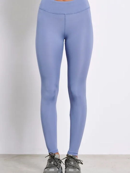 Women's Training Legging High Waisted Fleece Lining Blueberry