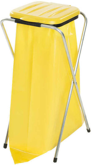 Catering Stand Holder 120L Trash Bags Waste Yellow