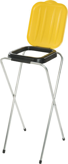 Catering Stand Holder 120L Trash Bags Waste Yellow