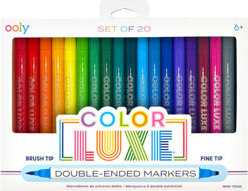 Ooly Washable Drawing Markers 0.7mm Thin Set 20pcs