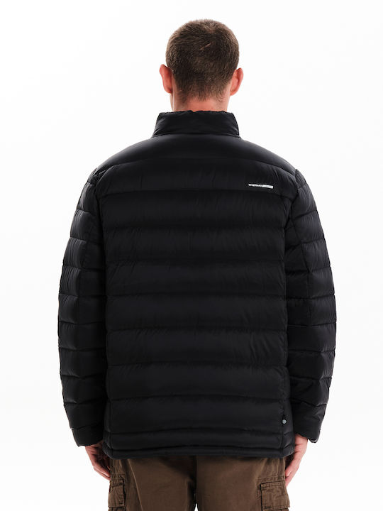 Basehit Men's Winter Puffer Jacket Waterproof and Windproof Black