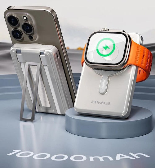 Awei P92K MagSafe Power Bank 10000mAh 20W Argintiu | Skroutz Romania