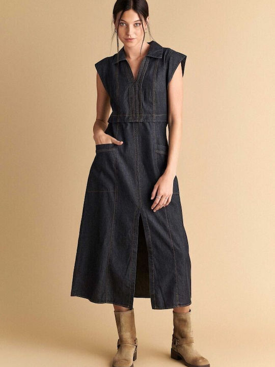 Attrattivo Denim Dress All Day Black