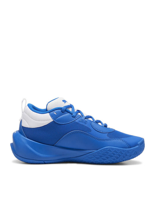 Playmaker Pro Kids Sports Shoes Basketball with Laces Light Blue