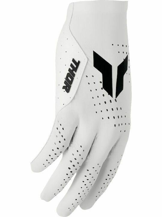 Thor Herren Motorradhandschuhe Weiß