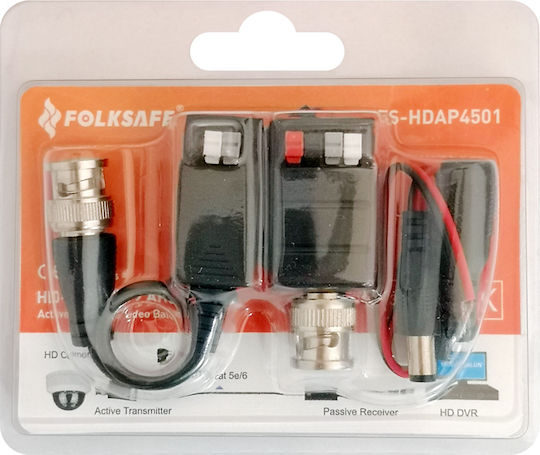 Folksafe Video Balun for CCTV Systems FS-HDAP4501